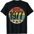 thumbnail image 1 of Best 1977 48th Birthday Gifts Men Women 48 Year Old T-Shirt, 1 of 2