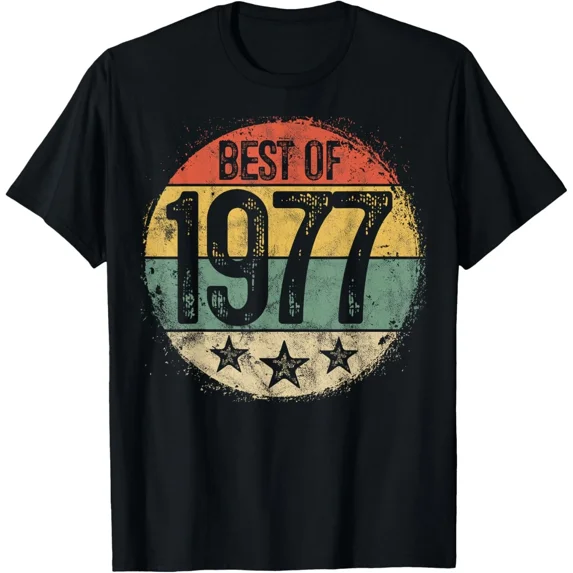 Best 1977 48th Birthday Gifts Men Women 48 Year Old T-Shirt