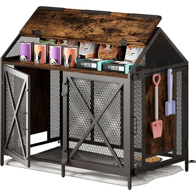 Best 34 inch Dog Crate Furniture, House Style Large Dog Cage with Large