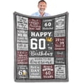 thumbnail image 1 of Best 60th Birthday Gifts for Men, Mens 60th Birthday Gifts Ideas Throw Blanket, 1964 Birthday Gifts for Men, 60 Year Old Birthday Gifts for Men, Gifts for 60 Year Old Man Women, 1 of 7