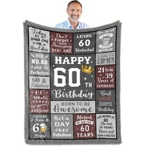Best 60th Birthday Gifts for Men, Mens 60th Birthday Gifts Ideas Throw Blanket, 1964 Birthday Gifts for Men, 60 Year Old Birthday Gifts for Men, Gifts for 60 Year Old Man Women