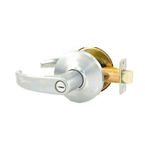 Stanley Best 9K30L14DS3626 2.75 in. 9K Series Backset Privacy 14 Lever & D Rose with ANSI Strike, Satin Chrome