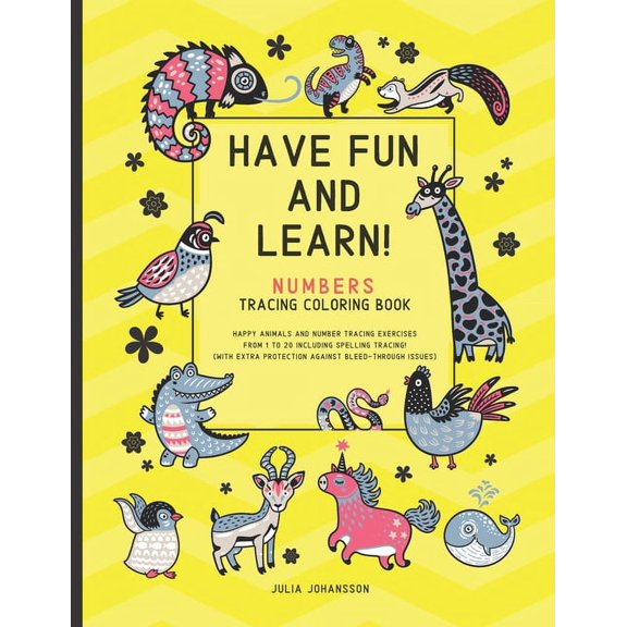 Best Activity Books for Toddlers and Sma Have Fun And Learn - Numbers: Numbers Tracing Coloring Book For Children 3-6 - Numbers 1 - 20 with Spelling - Happy Yell, Book 1, (Paperback)