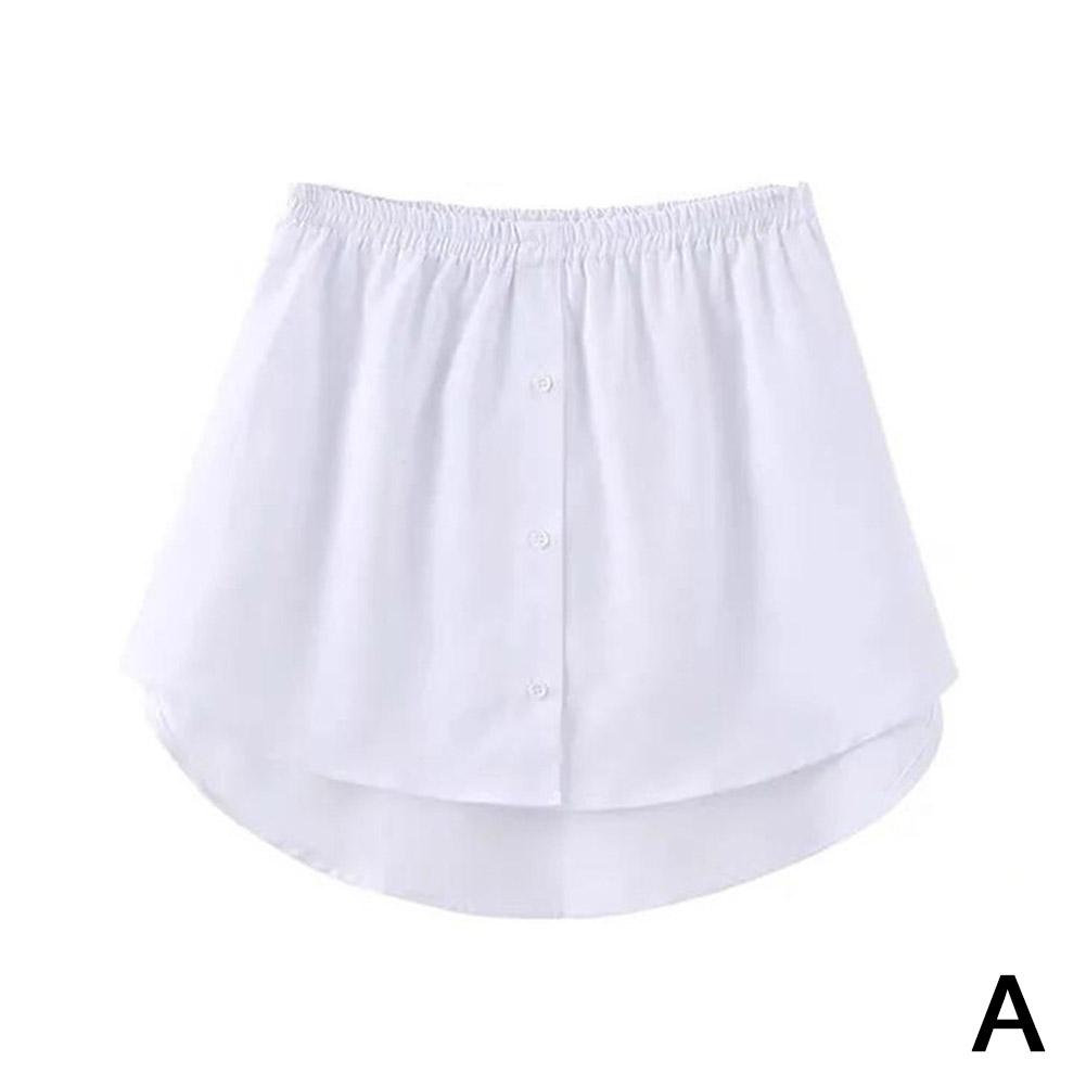 Faux Bas De Chemise/extenseur Pour Femmes - Jupe Simulée Ajustable, Pour Pulls Courts