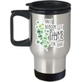 thumbnail image 1 of for Best Ain't Nobody Got Thymefor That Travel Cup-Thyme Plant Tea Leaves Vegetarian Accessories Merchandise Shirt Sticker Decal Funny Mom Coffee Mug Gift 14 oz, 1 of 4