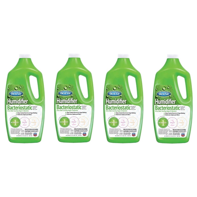treatment water bac 32oz Best Air 3BT-PDQ 32 oz Humidifier Bacteriostatic Water Treatment - Quantity  of 4