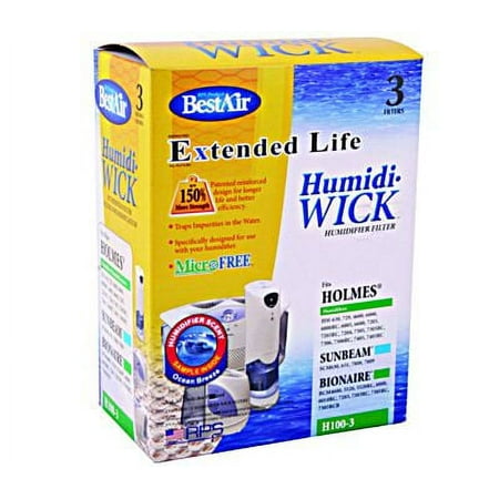 Best Air H100-3-5/H100-6 Humidi Wick Filter Replacement Humidifier