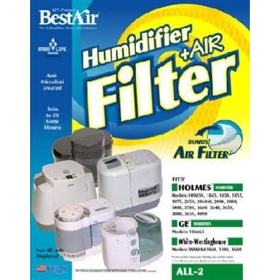 Best Air Humidifier & Air Filter Fits Holmes Hm850 , 1845 , 1850 , 1855 , 1975 , 2059 , 2060w