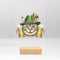 thumbnail image 1 of Best American Shorthair Dad Proud Beer Lover Happy Oktoberfest Acrylic Plaque Sign Ashwood Base Cat Lover Kitten Owner Gifts Home Desk Decor - 02016, 1 of 5