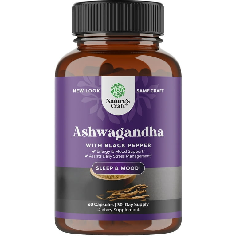 Best Ashwagandha Root Powder Capsules 1300 mg per serving – Premium  Relaxation Sleep Natural Supplement – Calming Energy Rejuvenate 100% Pure  Potent