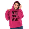 thumbnail image 1 of Best Aunt Ever Cute Favorite Auntie Hoodie Sweatshirt Women Brisco Brands L, 1 of 6