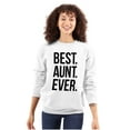 thumbnail image 1 of Best Aunt Ever Cute Favorite Auntie Women Plus Size Crewneck Sweatshirt Brisco Brands 4X, 1 of 5