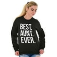 thumbnail image 1 of Best Aunt Ever Cute Favorite Auntie Women Plus Size Crewneck Sweatshirt Brisco Brands 4X, 1 of 5