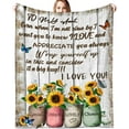 thumbnail image 1 of Best Aunt Ever Gifts Blanket Aunt Gifts from Niece Nephew Throw Blanket for Sofa Bed Living Room Suitable for All Season 80"X60", 1 of 6