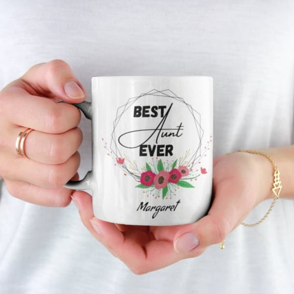 Best Aunt Ever Pernalized Coffee Mug oz Pm Quality Unique Customized Gift.