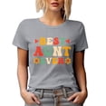 thumbnail image 1 of Best Aunt Ever, Retro Groovy Text, Heather Grey T-Shirt, 2XL, 1 of 5
