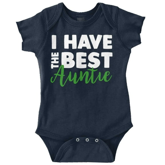 Best Auntie Cute Favorite Aunt Niece Romper Boys or Girls Infant Baby Brisco Brands 6M