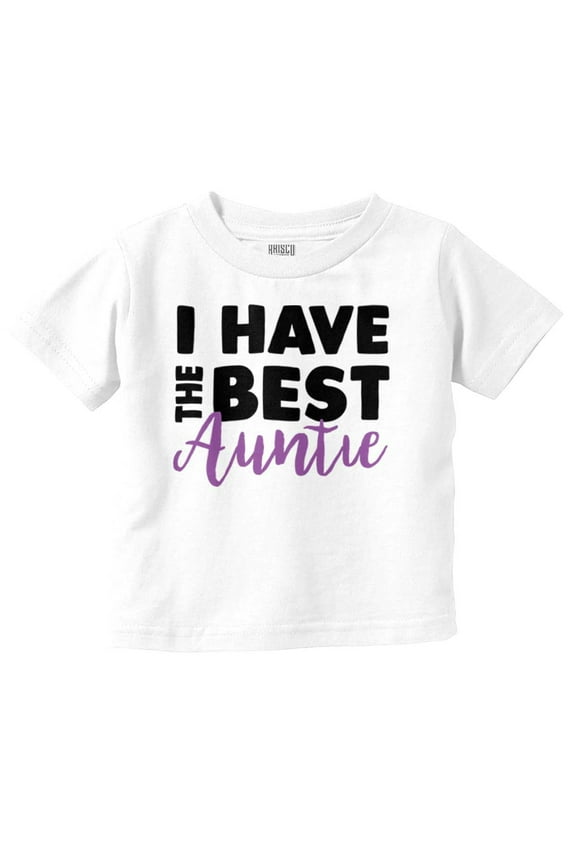 Best Auntie Cute Favorite Aunt Niece Toddler Boy Girl T Shirt Infant Toddler Brisco Brands 18M