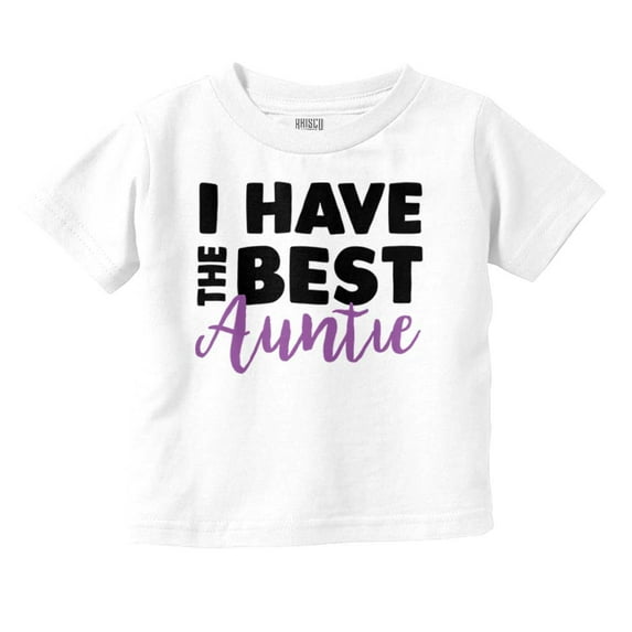 Best Auntie Cute Favorite Aunt Niece Toddler Boy Girl T Shirt Infant Toddler Brisco Brands 6M