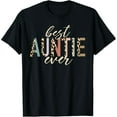 thumbnail image 1 of Best Auntie Ever Gifts Aunt Leopard Print Mothers Day T-Shirt, 1 of 7