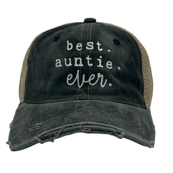 Best Auntie Ever Hat Funny Gift Trucker Cap for Aunts