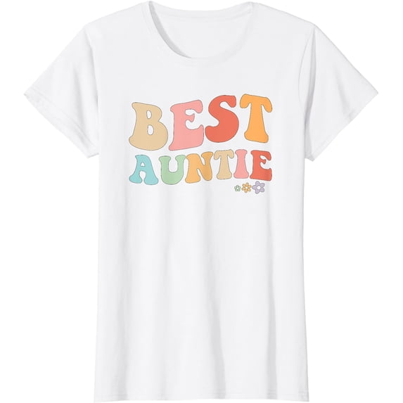 Best Auntie vintage floral design to auntie from niece T-Shirt