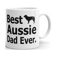 thumbnail image 1 of Best Aussie Dad Ever Dog Lover Coffee Tea Ceramic Mug Office Work Cup Gift 11oz, 1 of 3