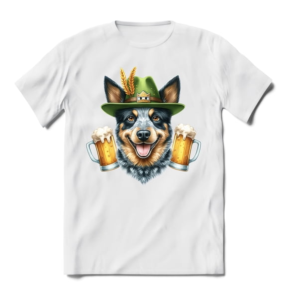 Best Australian Cattle Dog Dad Proud Beer Lover Happy Oktoberfest Shirt T-shirt Unisex Merch Heeler Lover Gifts - 02016