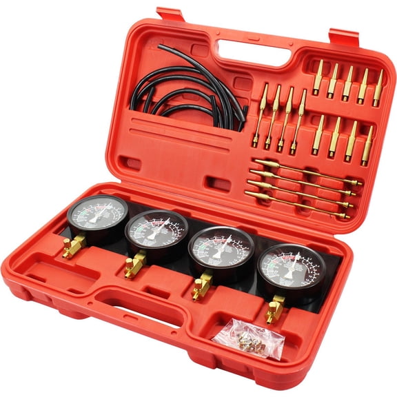 Best Auto Fuel Vacuum Carburetor Synchronizer Tool Kit Carb Sync Gauge Set with Rubber Hose