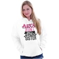 thumbnail image 1 of Best Awesome Crazy Sister Cute Funny Women Plus Size Graphic Pullover Hoodie Brisco Brands 3X, 1 of 4