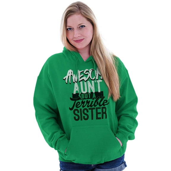 Best Awesome Crazy Sister Cute Funny Women Plus Size Graphic Pullover Hoodie Brisco Brands 3X
