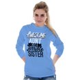 thumbnail image 1 of Best Awesome Crazy Sister Cute Funny Women's Long Sleeve T Shirt Brisco Brands 2X, 1 of 6