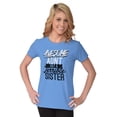 thumbnail image 1 of Best Awesome Crazy Sister Cute Funny Women's T Shirt Ladies Tee Brisco Brands 2X, 1 of 6