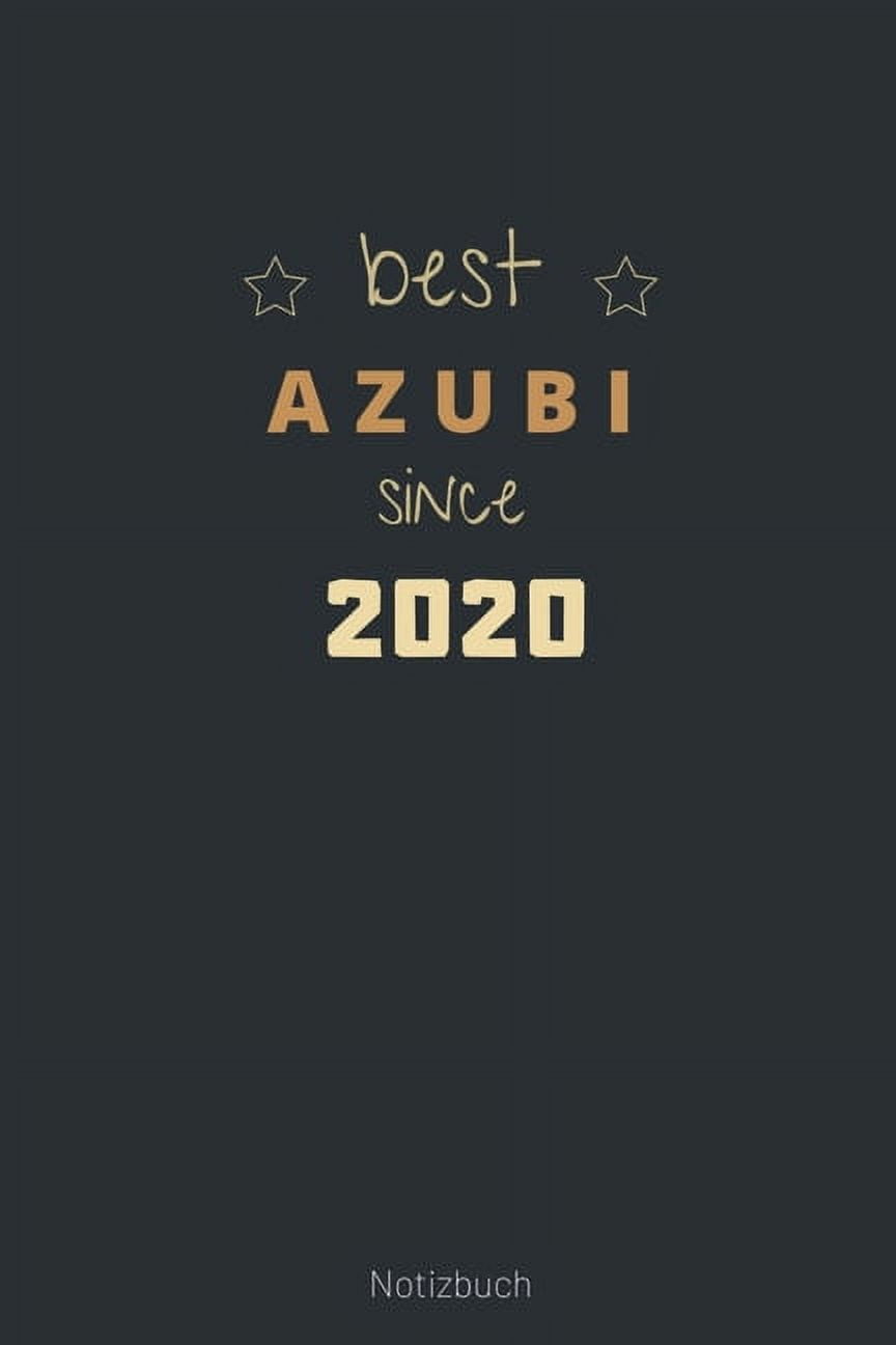 Best Azubi Since 2020 Notizbuch liniertes Notizbuch A5 mit Spruch