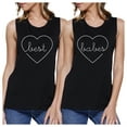 thumbnail image 1 of Best Babes Black Best Friend Matching Muscle Tops Unique Gift Idea, 1 of 4