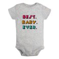 thumbnail image 1 of Best Baby Ever Funny Rompers Newborn Baby Bodysuits Infant Jumpsuits Kids Cotton Graphic One-Piece Outfits, 1 of 5