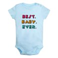 thumbnail image 1 of Best Baby Ever Funny Rompers Newborn Baby Bodysuits Infant Jumpsuits Kids Cotton Graphic One-Piece Outfits, 1 of 5