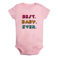 thumbnail image 1 of Best Baby Ever Funny Rompers Newborn Baby Bodysuits Infant Jumpsuits Kids Cotton Graphic One-Piece Outfits, 1 of 5