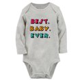 thumbnail image 1 of Best Baby Ever Funny Rompers Newborn Baby Bodysuits Infant Jumpsuits Kids Cotton Graphic One-Piece Outfits, 1 of 5