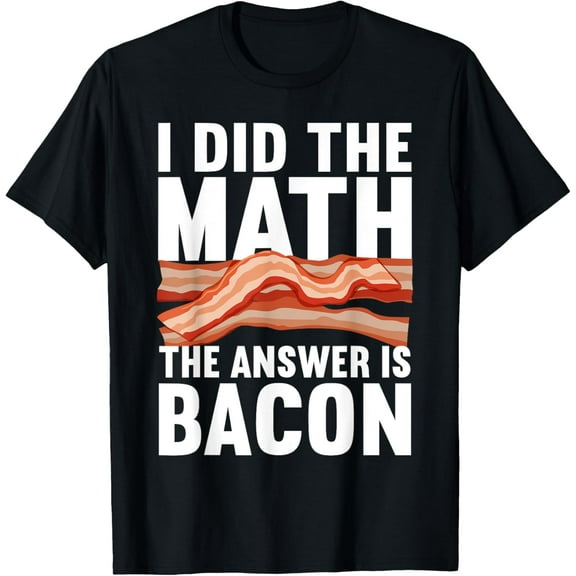 Best Bacon Art For Men Women Food Pork Meat Bacon Lovers T-Shirt100% cotton short-sleeved shirt for both men and women