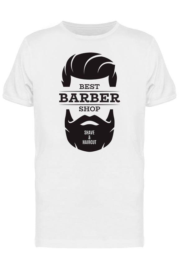 Best Barber Shop T-Shirt Men -Image by Shutterstock, Male x-Large