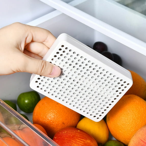 Best Bargains Magnetic Refrigerator Deodorizer Box with Natural Bamboo Charcoal - Reusable Odor Absorber for Fridge, Closet & Cabinet - White Plastic Container with Suction Cup Mount - 4.33x3.15"