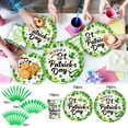 thumbnail image 1 of Best Bargains St. Patrick's Day Party Supplies Set - 60 Piece Disposable Tableware Kit with Plates, Cups & Cutlery | Eco-Friendly Paper Dinnerware for Irish Holiday Celebrations, Family Gatherings, 1 of 3