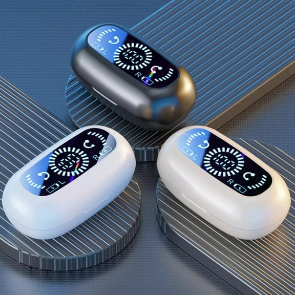 Best Bargains Tpzfurit Bone Conduction Bluetooth Earphones with Non In-Ear Clip Style for Sports, Featuring 5.3 Bluetooth, Digital Display, Ultra Long Battery Life, and Shocking Stereo Sound -