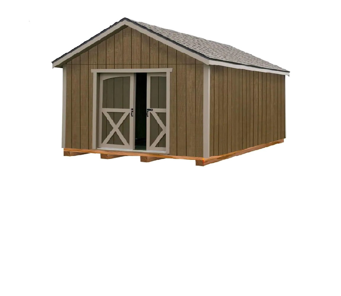 Image showcasing Best Barns North Dakota 12X12 Wood Shed Kit - Walmart Business Supplies