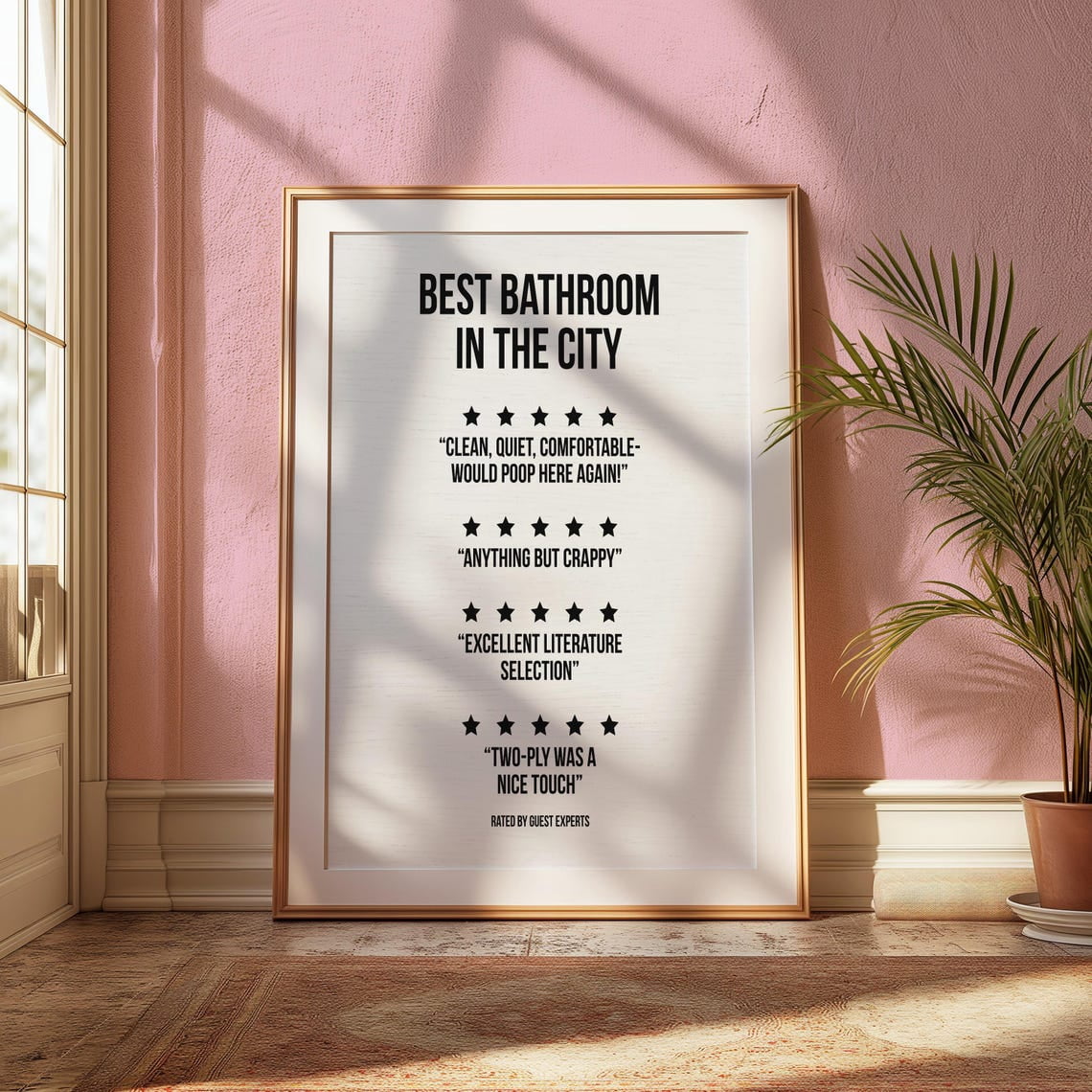 Best Bathroom in the City Restroom Sign New Homeowners Housewarming ...