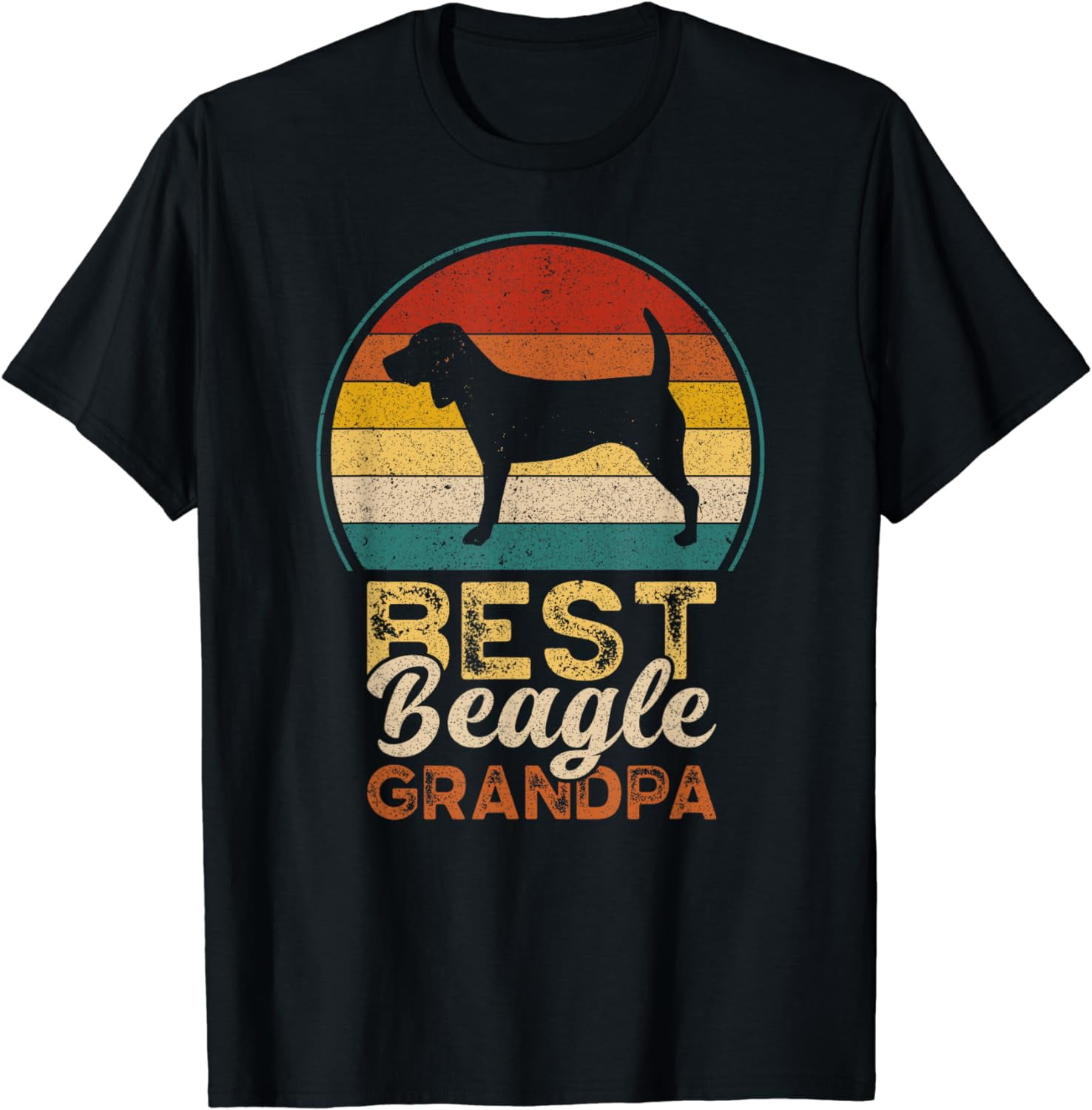 Best Beagle Grandpa, Father's Day, Grandfather Beagle T-Shirt Graphic ...