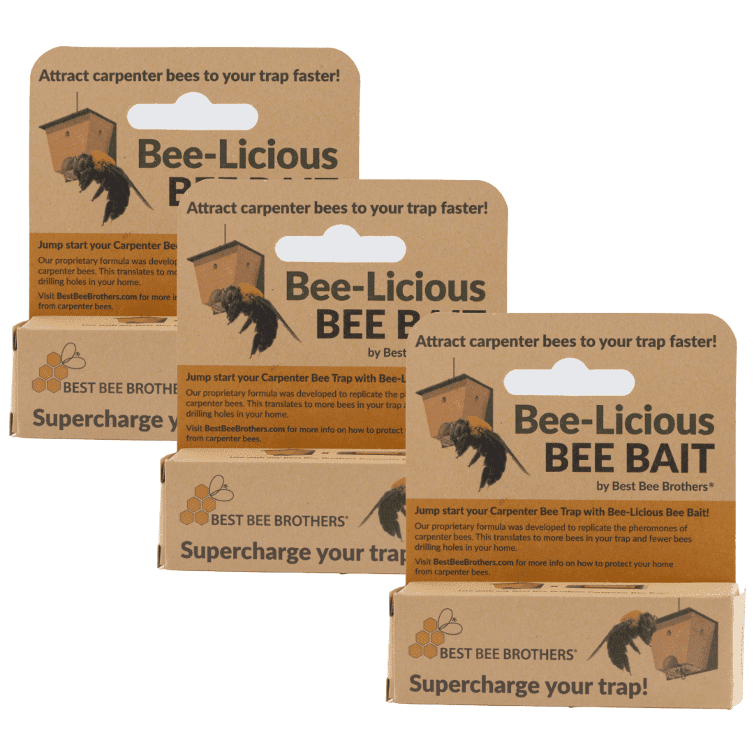 Best Bee Brothers Bee-licious Outdoor Carpenter Bees Bait, 3 Pack