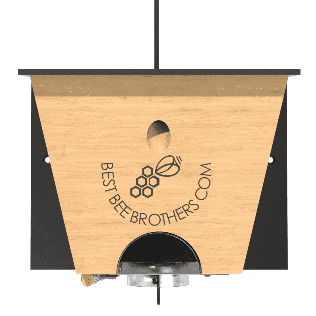 Best Bee Brothers Carpenter Bee Turbo Trap 2.0 with Bee Vault and Designer Black Roof, 1 Count