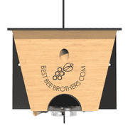 Best Bee Brothers Carpenter Bee Turbo Trap 2.0 with Bee Vault and Designer Black Roof, 1 Count